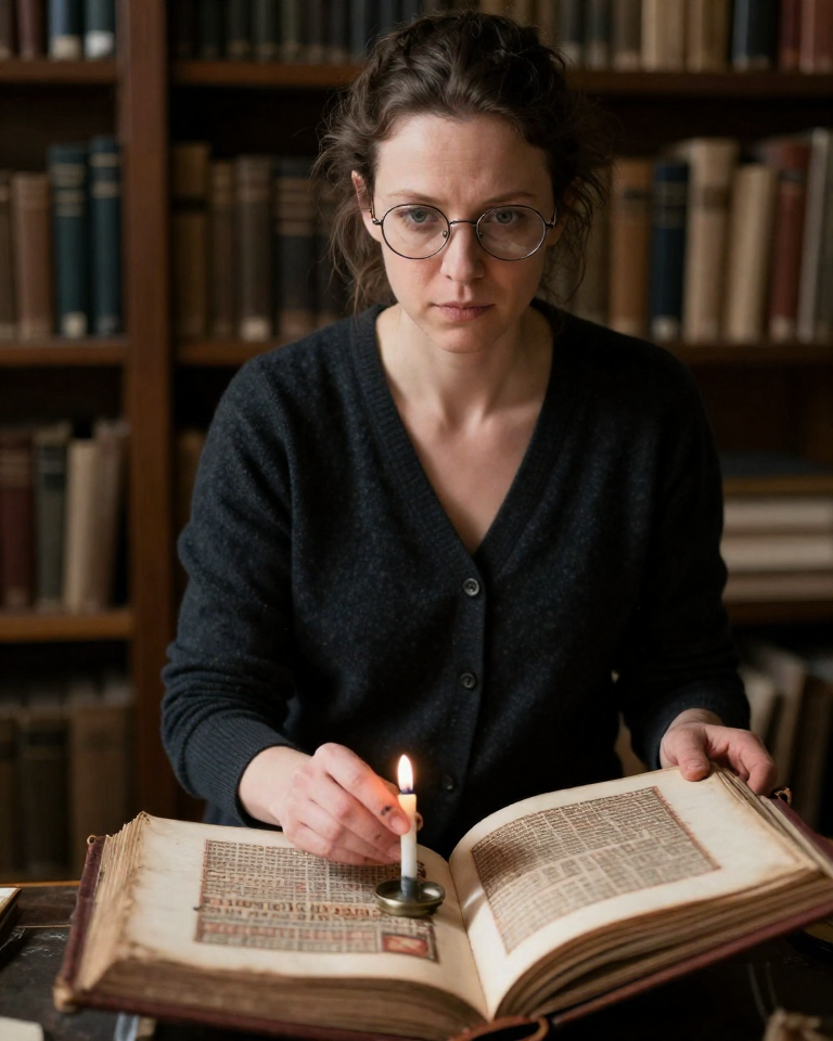 Beatrice the Rare Manuscript Conservator